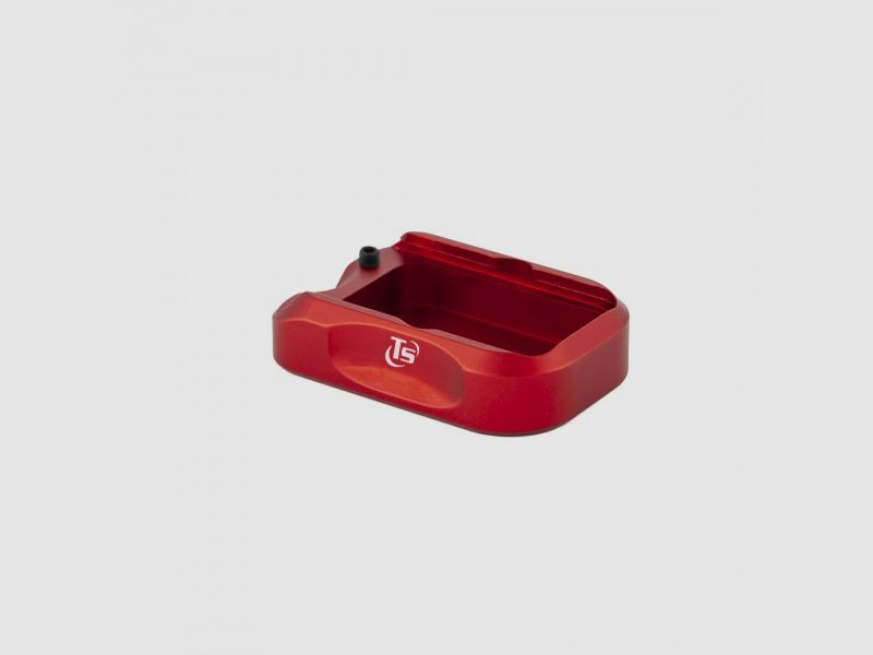 Glock Magazinverlängerung, +1, Alu- Rot