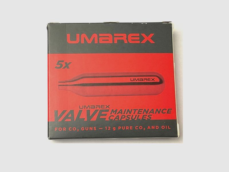 Umarex – Cartouche CO2 12g Nettoyage Paquet de 5 Pièces, image 1 sur 2
