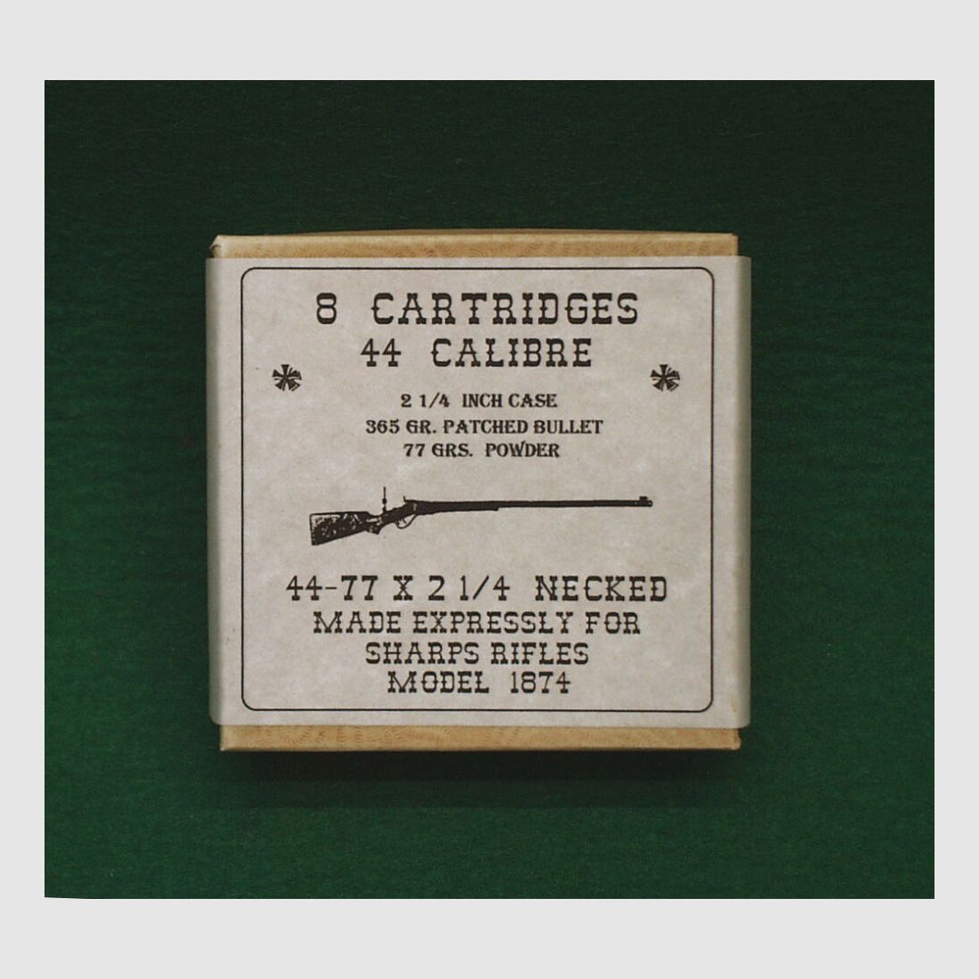 Replika scatole di cartucce .44Caliber 44-77x2-1/4Necked