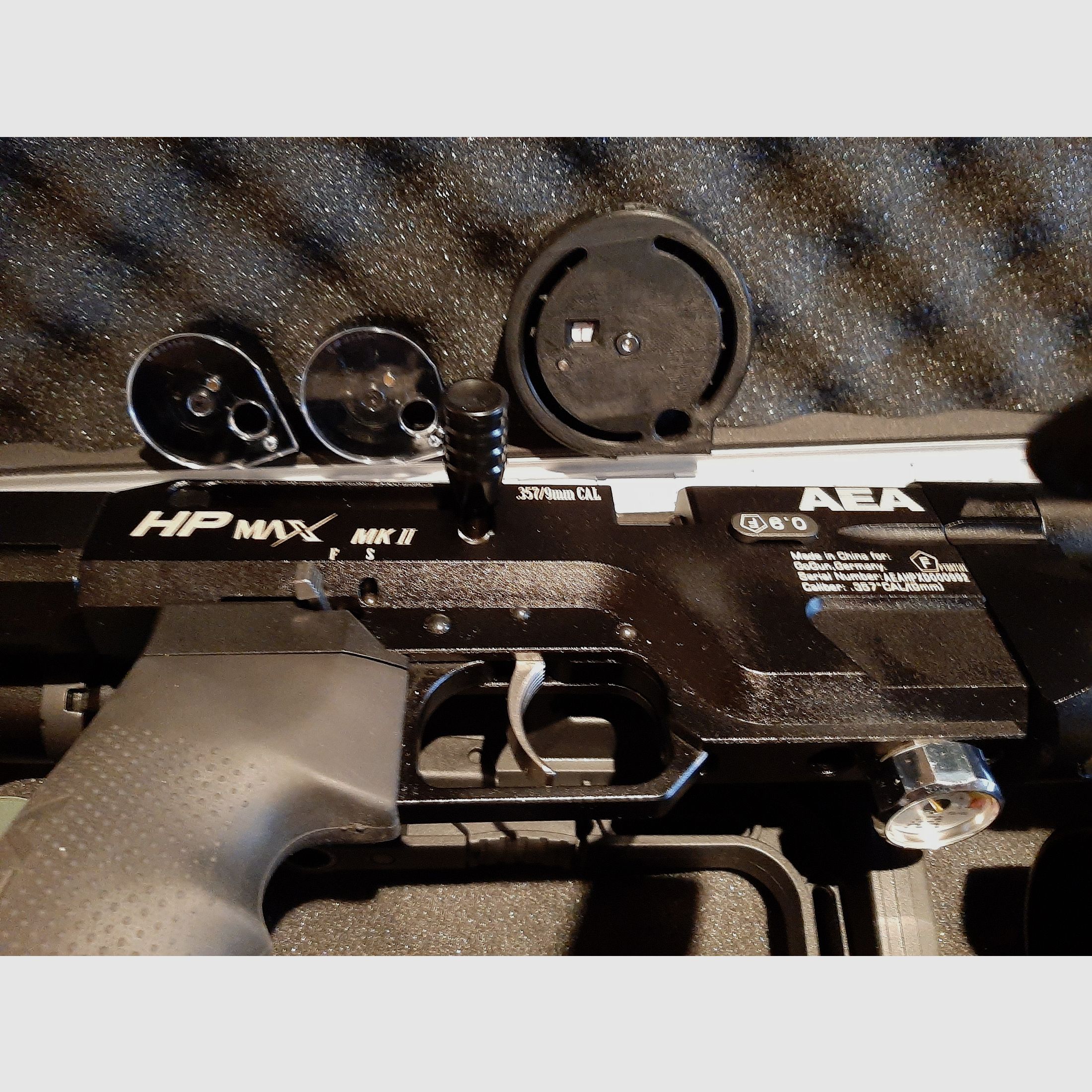 AEA HP MAX 9MM Luftgewehr F Version inkl. Schalldämpfer Pressluftflasche 300 Bar.  Tüf  2030