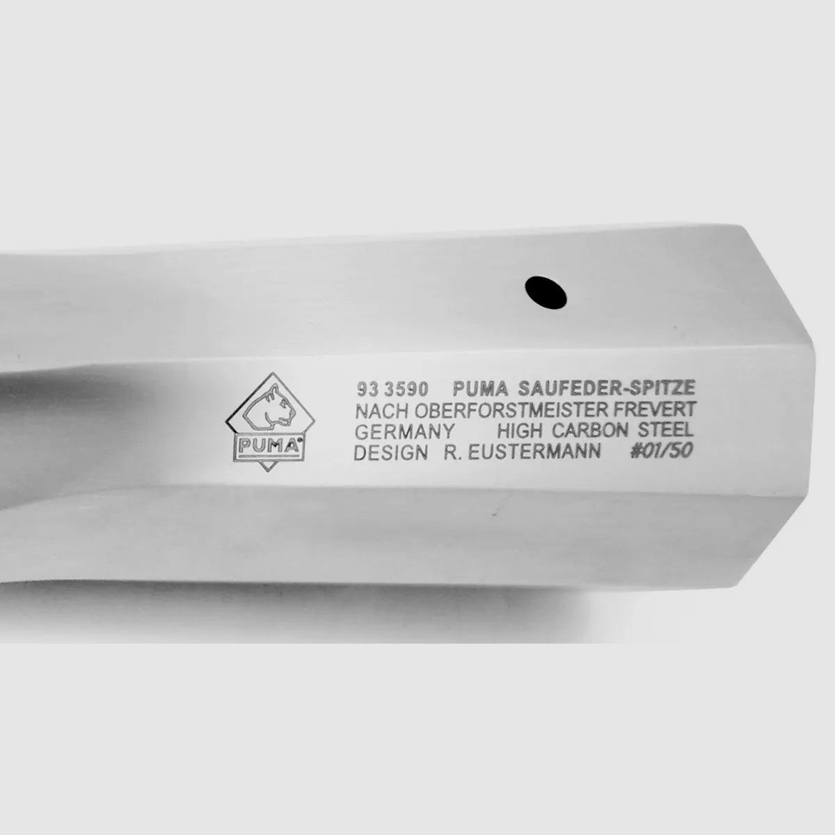 Punta di lancia PUMA per cinghiali con incisione, limitata a 50 pezzi in tutto il mondo