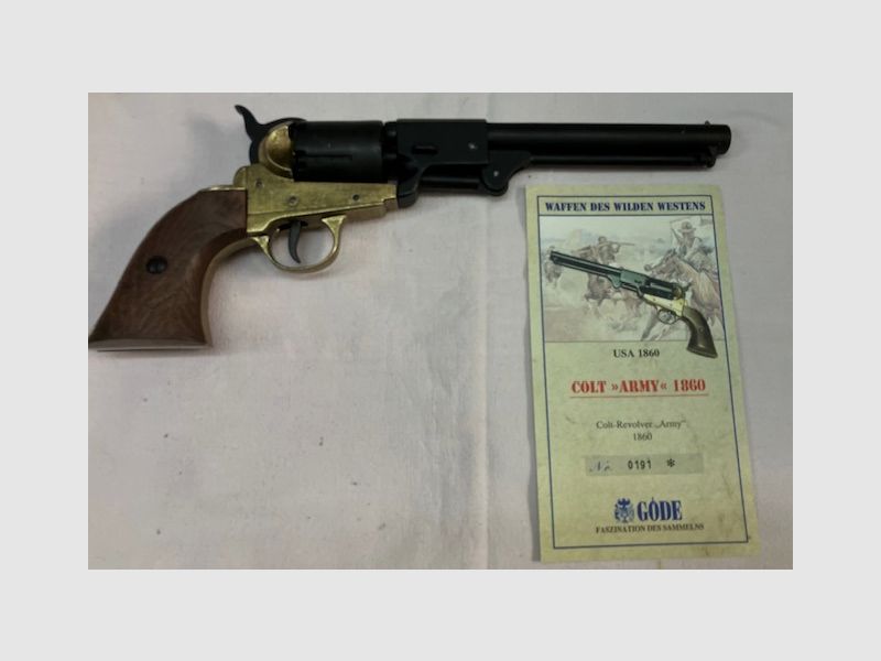 Colt Army Model 1860 mit Göde Zertifikat  (schwarz)