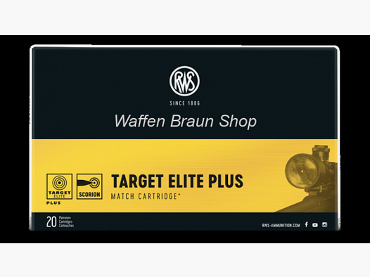 RWS 6,5x55 Target Elite Plus HPBT 9,3g 20 pezzi