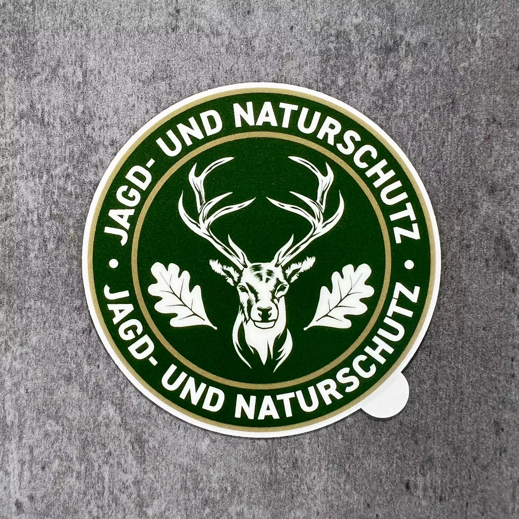 Jagdaufkleber "Jagd- und Naturschutz" Hirsch Logo, Bild 2 von 2