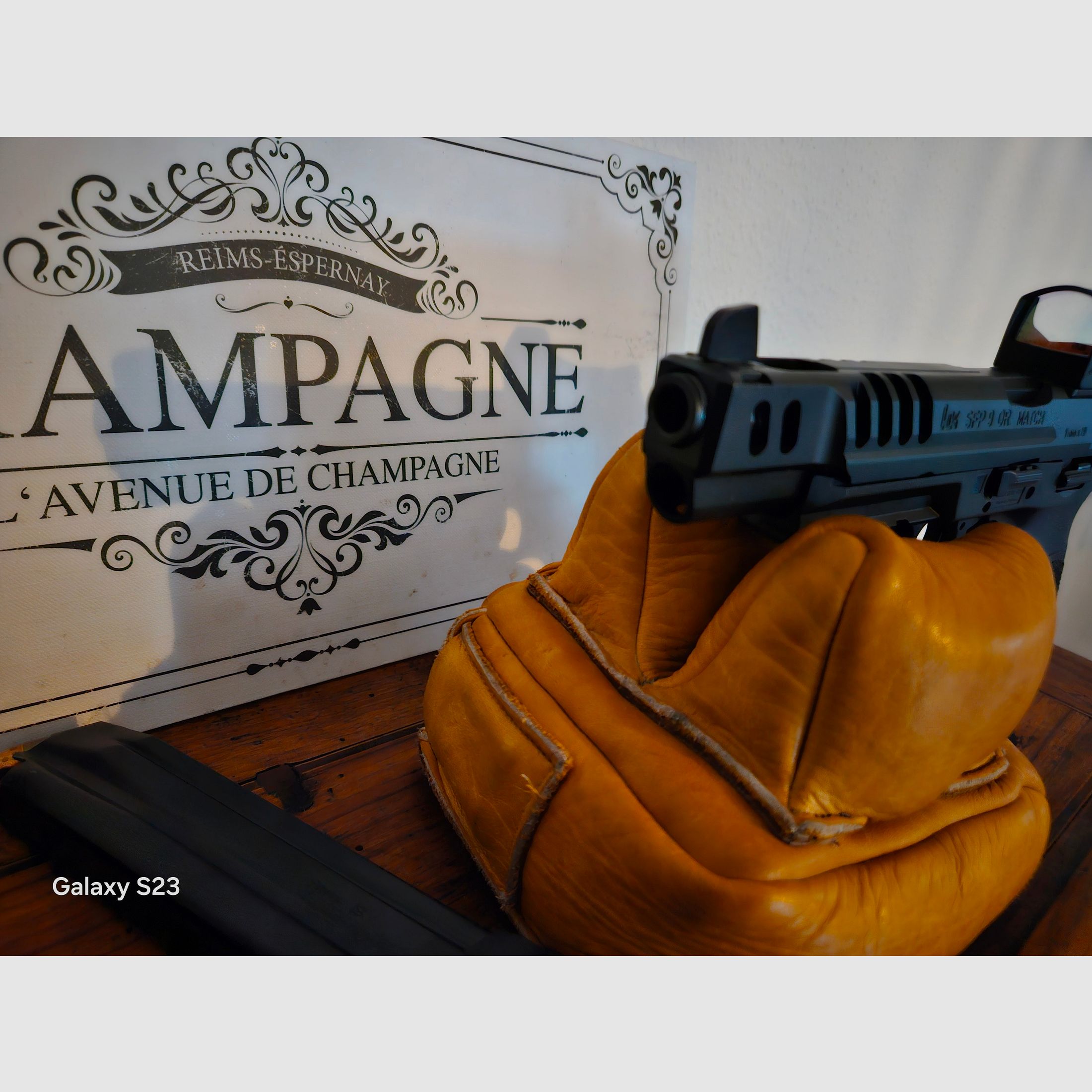 H&K SFP9 Match OR - larger rear sight & front sight - Burris - 8 magazines & Sickinger belt - also trade for watch!