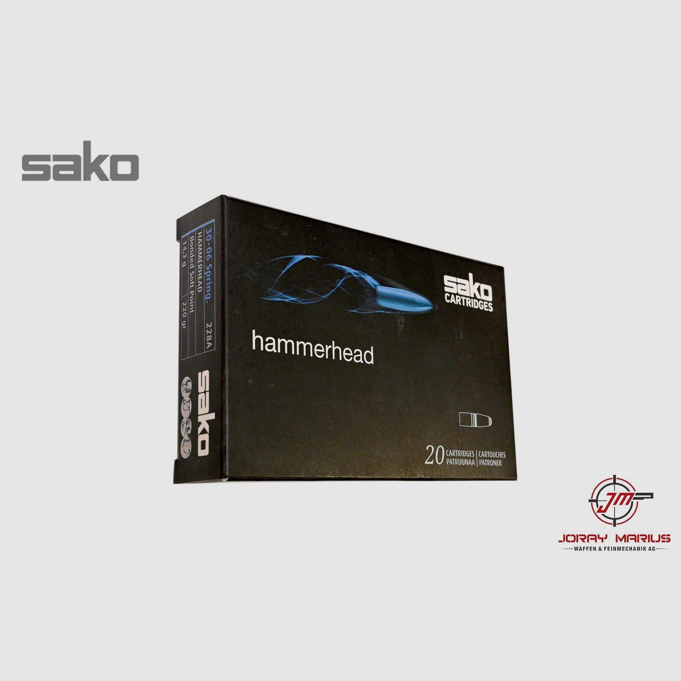 .30-06 Sprg. Sako 14.3g 220gr SP Hammerhead