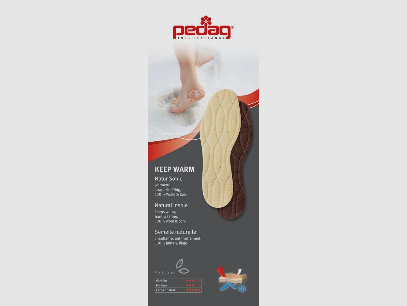 Pedag® Keep Warm Einlegesohlen