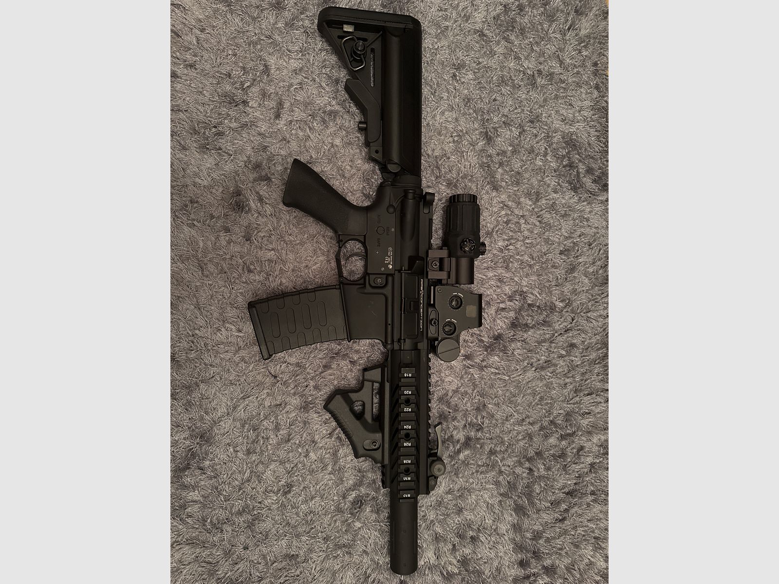APS M4 Raptor ASR-Serie metal completo BlowBack S-AEG 6mm BB negro