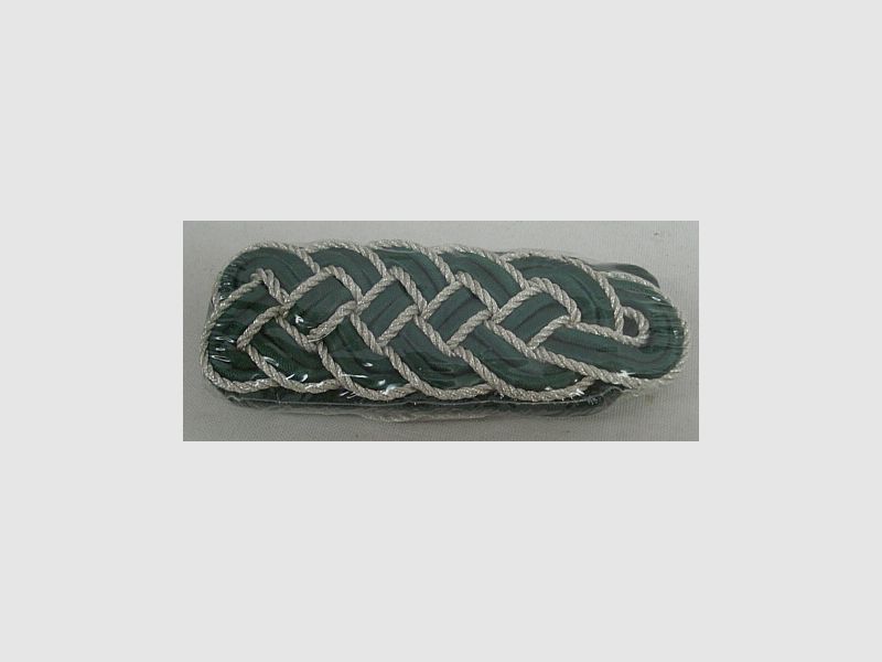 Schultergeflecht 5-bogig - silberfarbigen Metallgespinst