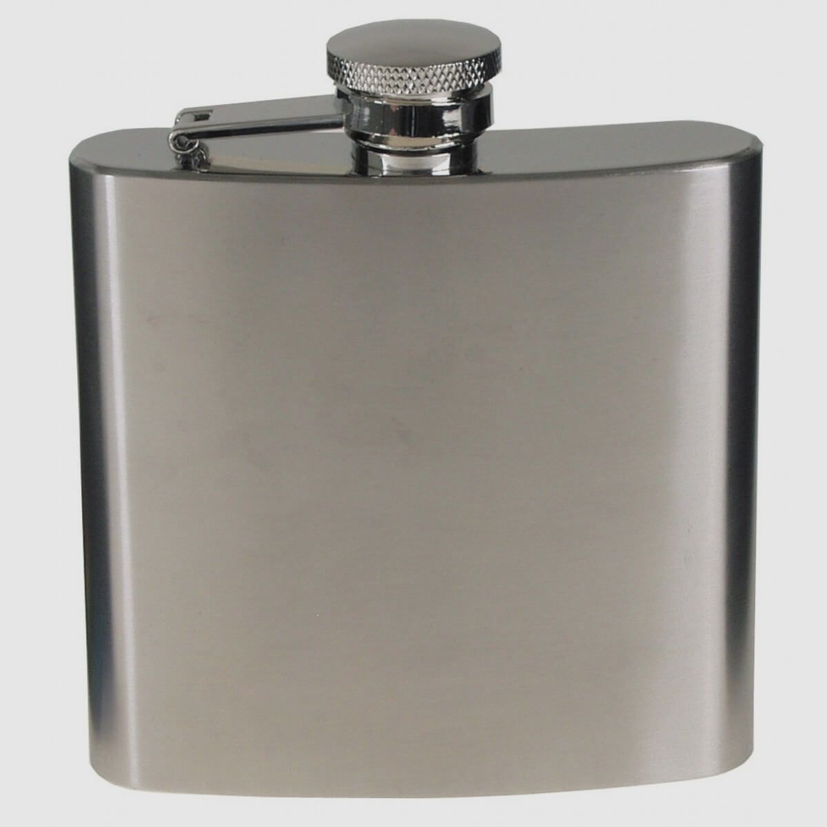 Flachmann Edelstahl, Chrom matt - 170ml
