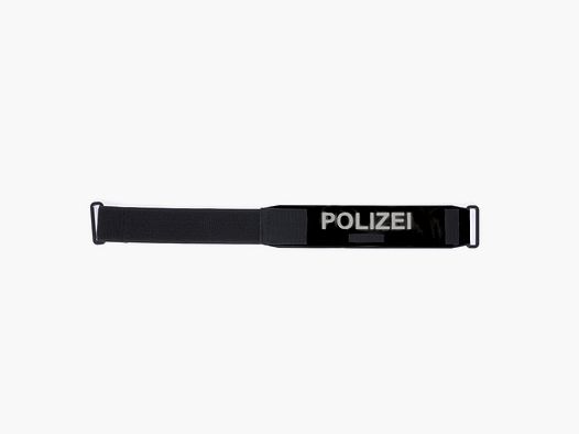 ETZEL "POLIZEI" Armbinde HIGHVIZ, Schwarz