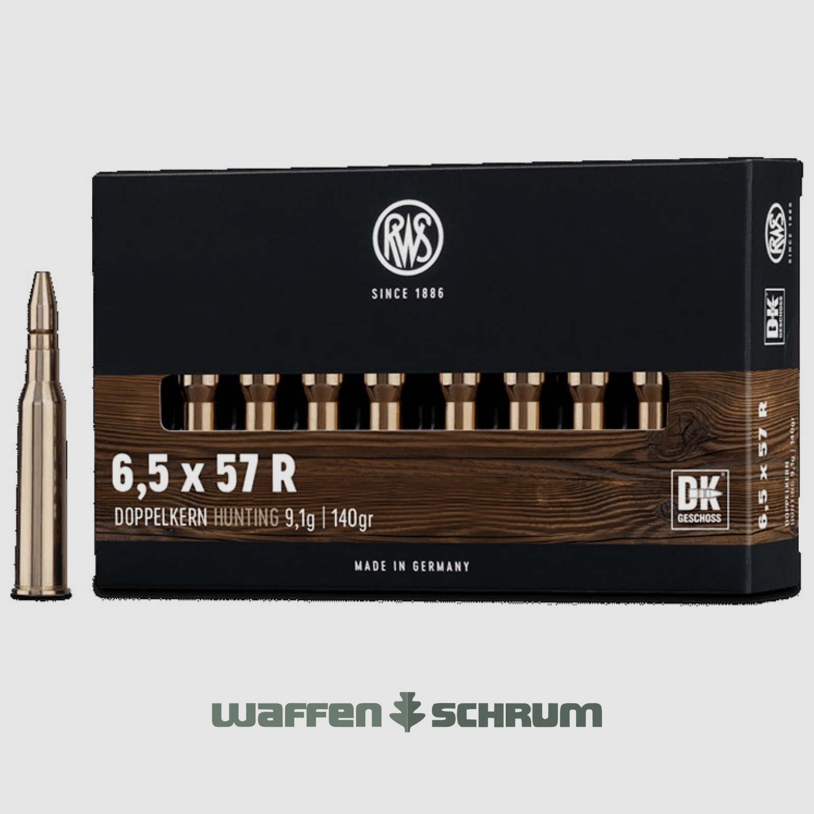 RWS Doppelkern 9,1g - 140 gr 6,5x57R