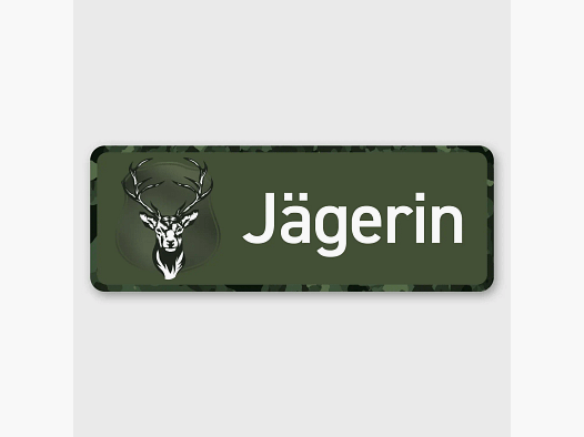 Wilde Hilde Magnetschild Jägerin