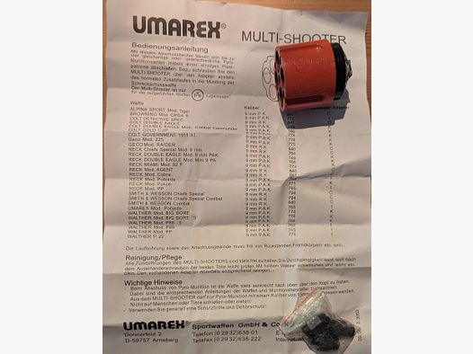 Umarex Multishooter 4x Abschussbecher für Pyromunition inkl. Laufadapter