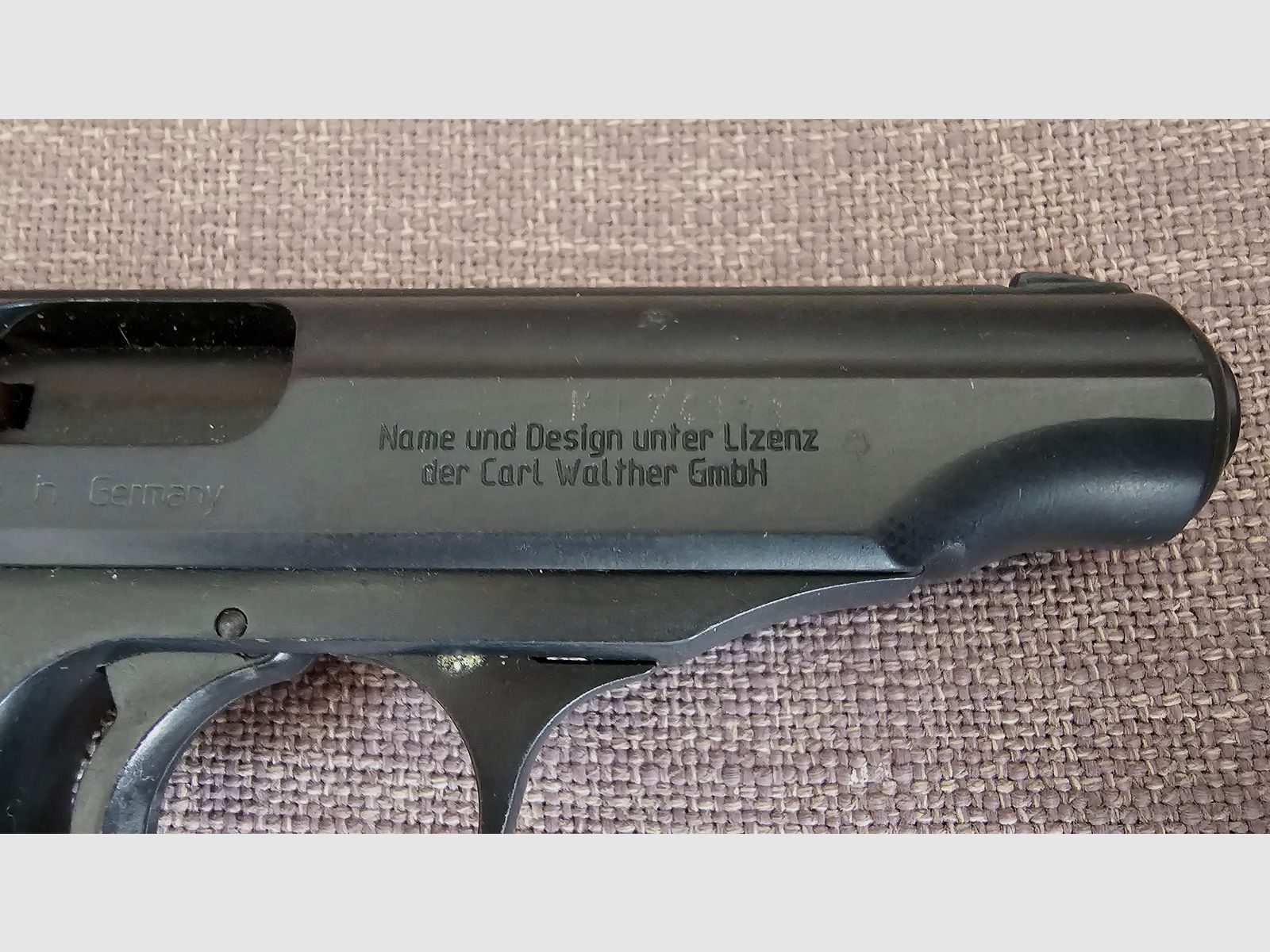 Schreckschusspistole RECK Modell PP Kal. 9mm PAK