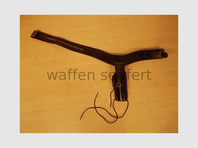 Bucheimer Westerngürtel + Holster für 6" Western-Revolver