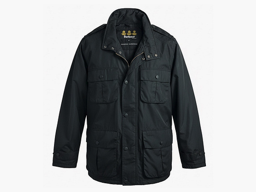 BARBOUR Trooper Parka impermeable para hombre Negro