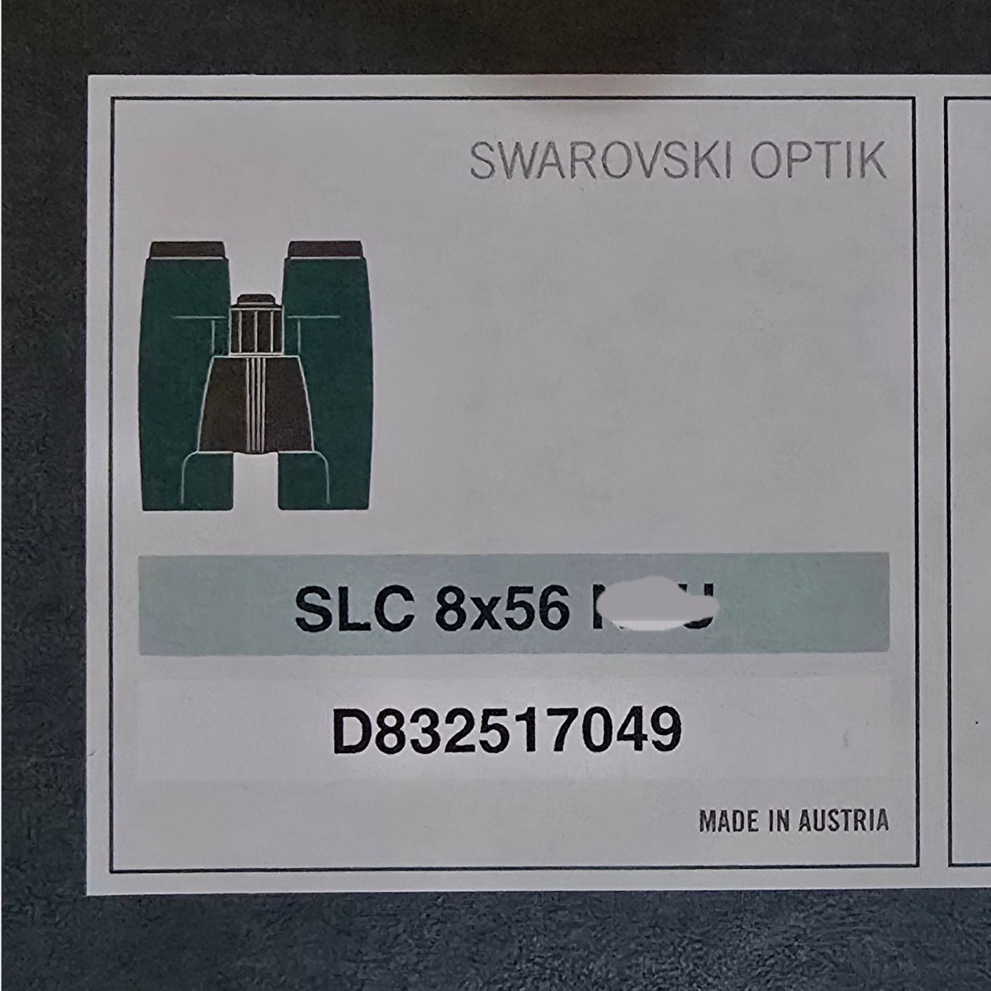 Binoculars Optics Swarovski SLC 8x56