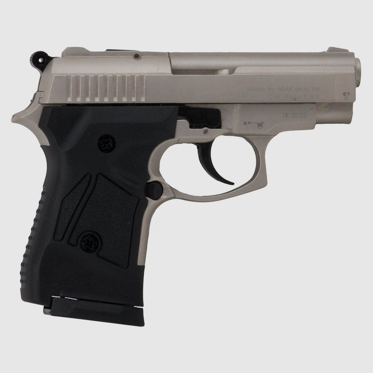 Schreckschuss Pistole Zoraki 914-P Satina PTB 1070 Kaliber 9 mm P.A.K. (P18) + 50 Schuss