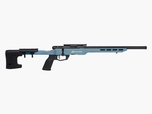 Savage B22 Precision Titanium Blue KK Repeating Rifle .22 lfb