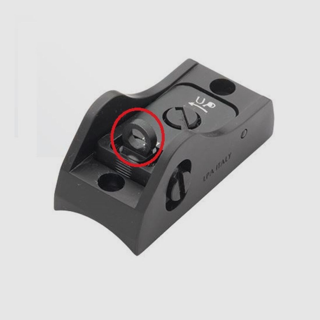 LPA Visier Ghostring 5mm schwarz Flinte