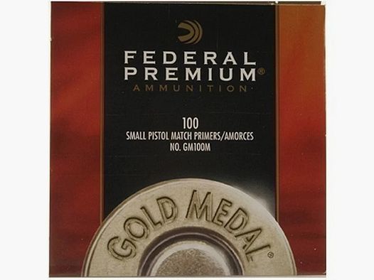 Federal Primers GM100M Small Pistol Match 100 pieces