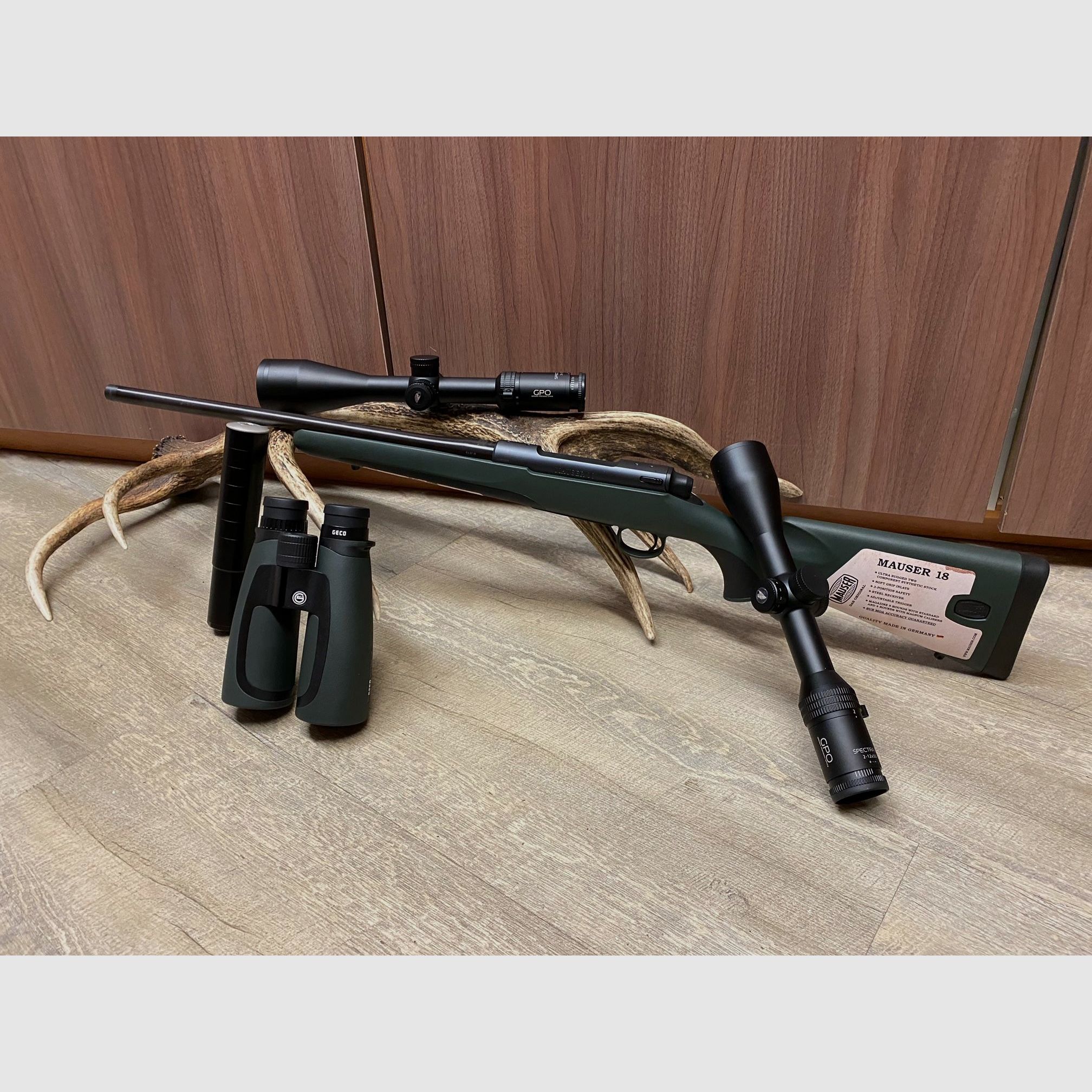 Mauser M18 Waldjagd, mit GPO Spectra 6x 2-12x50 oder Spectra 5x 3-15x56 (Zugriffe: 346)