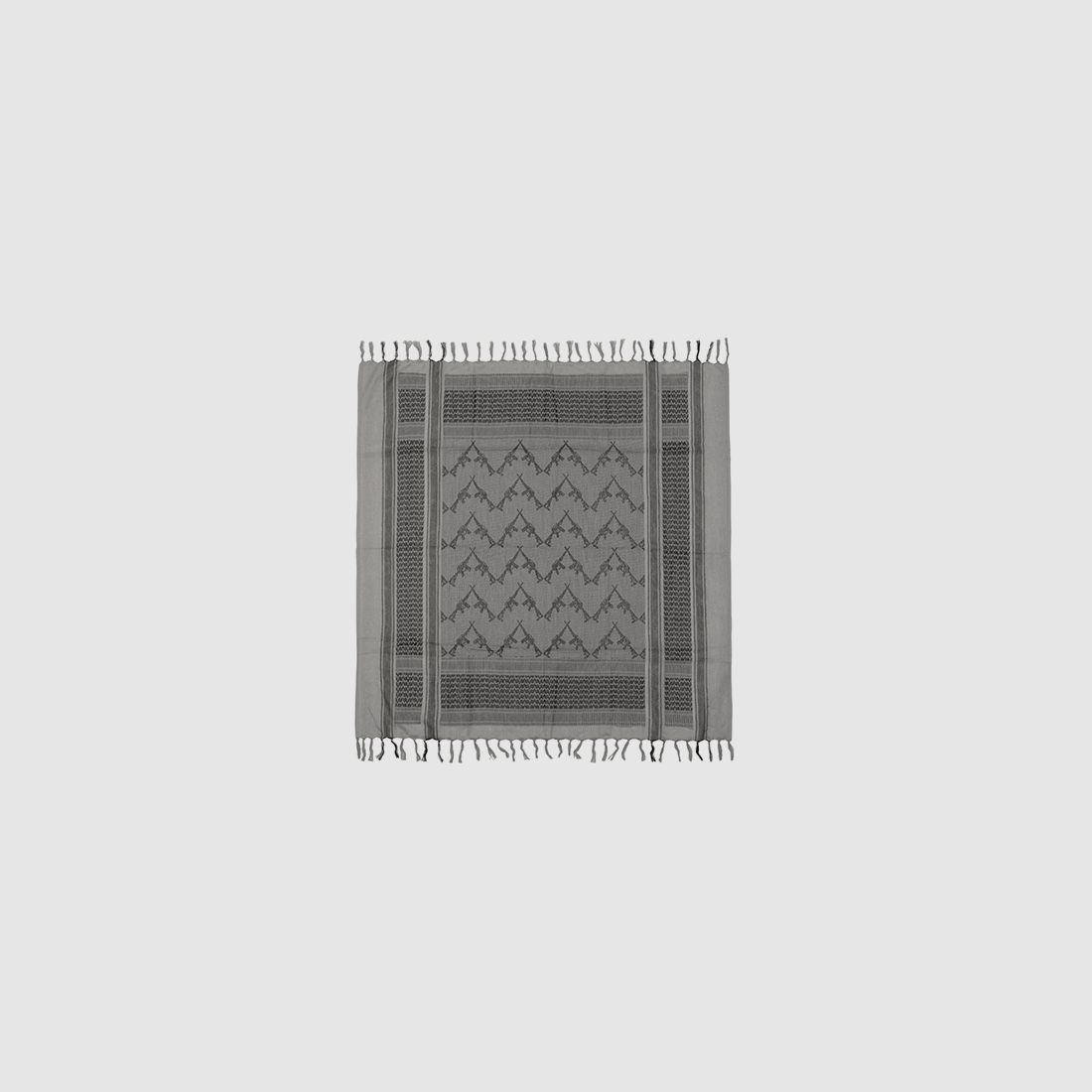 M16 Pattern Shemagh Scarf - Grau