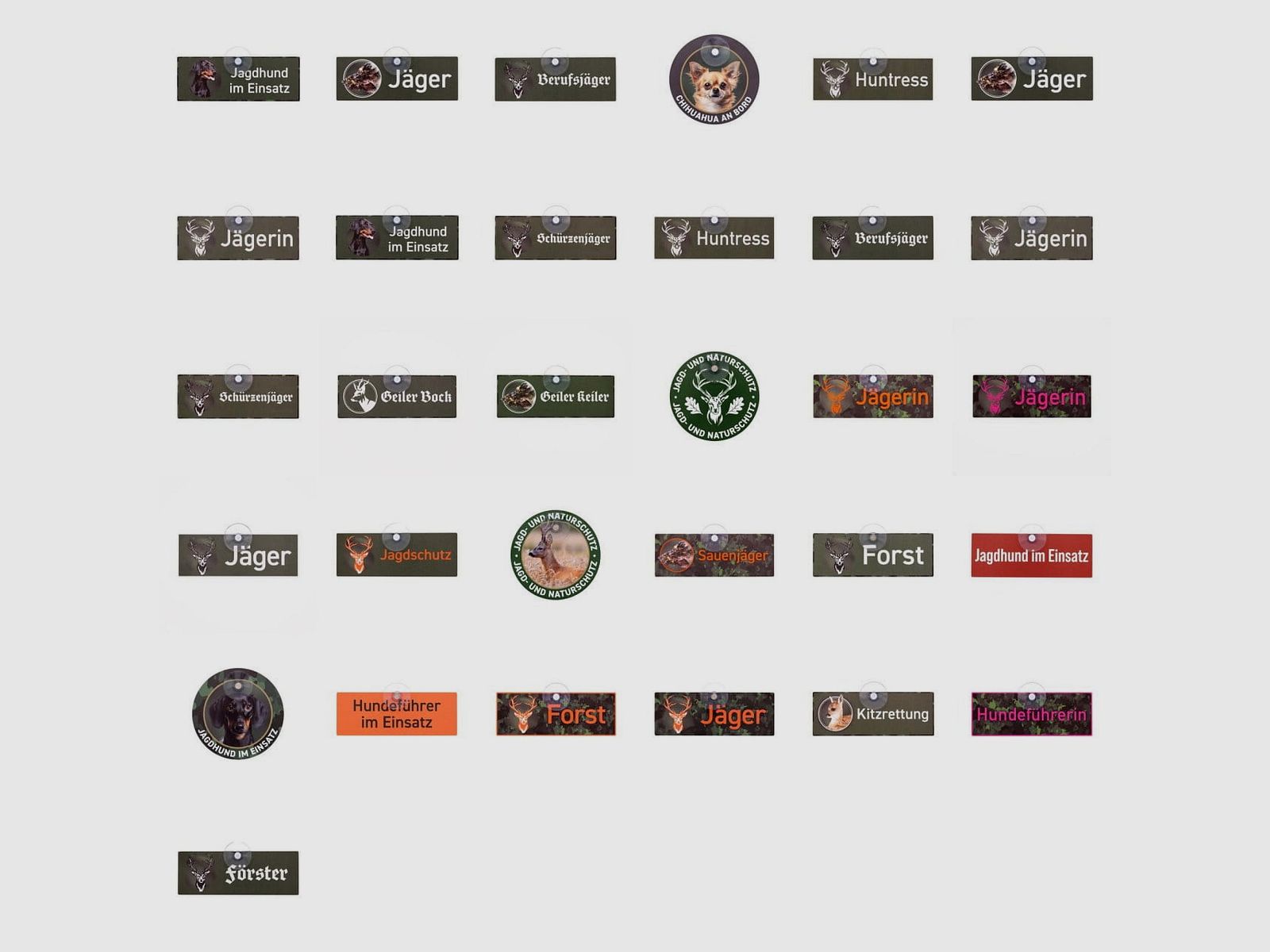 Wilde Hilde Original Autoschild mit Saugnapf