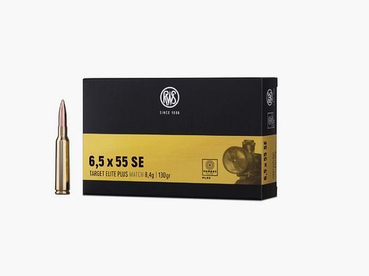 RWS 6,5x55 SE TARGET ELITE PLUS 8,4g/130gr - 20 Patronen