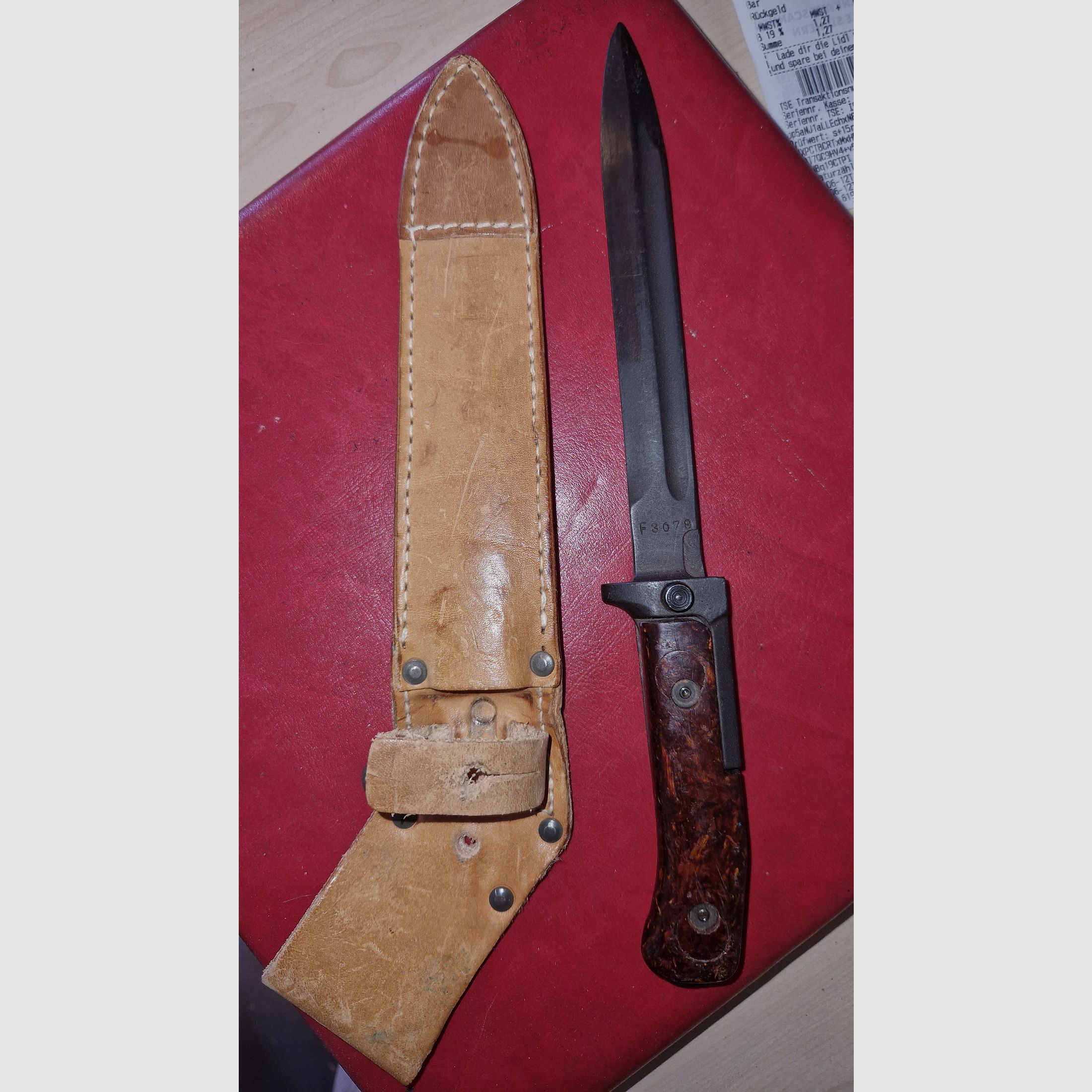 BAJONET TSCHECHISCH SAMOPAL BODAK RPD / VZ61 / VZ.58 / 1958 / MESSER / TOP TOESTAND / ------>! BESCHRIJVING LEZEN ! <------ 
