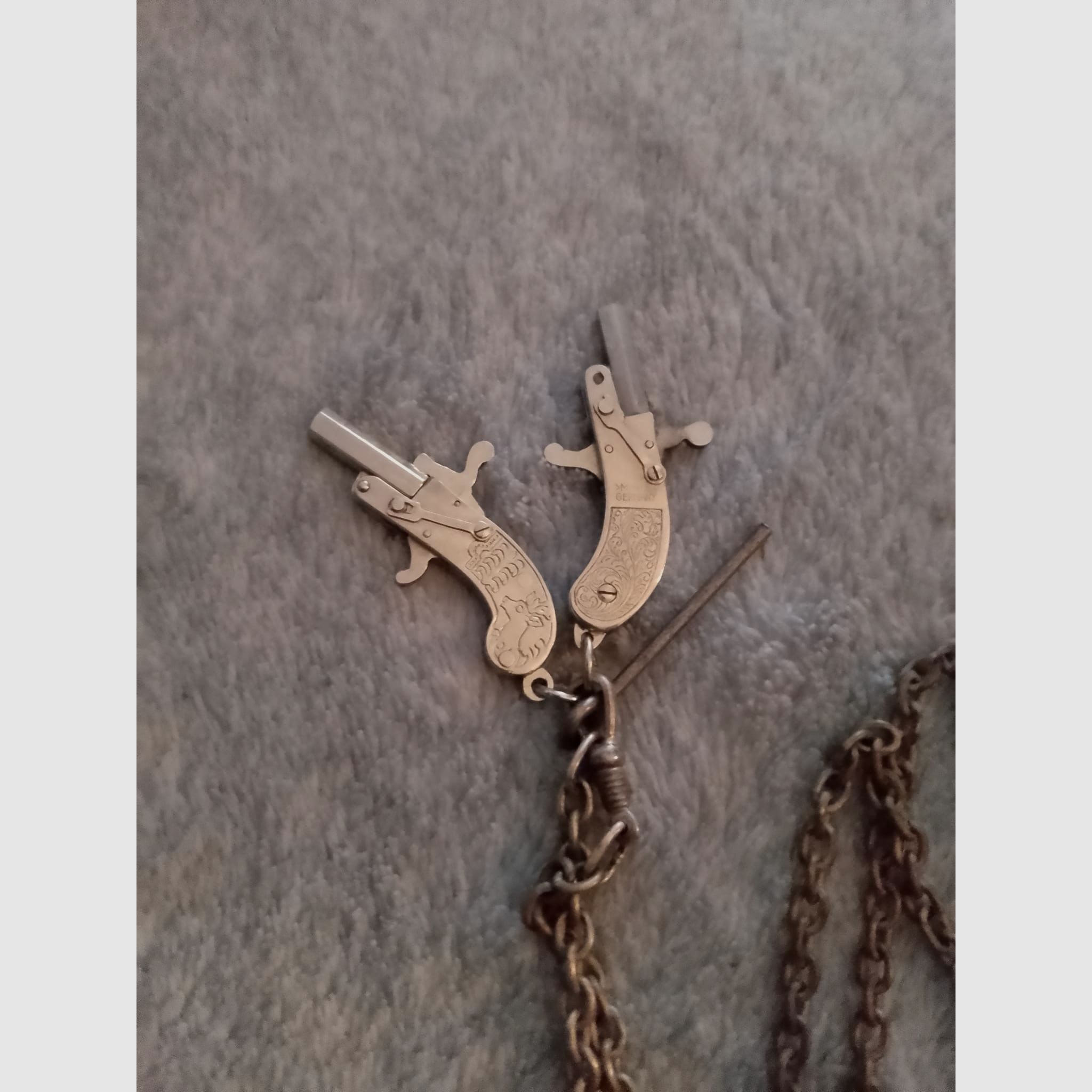 German Maus Pistole Breloque 2mm