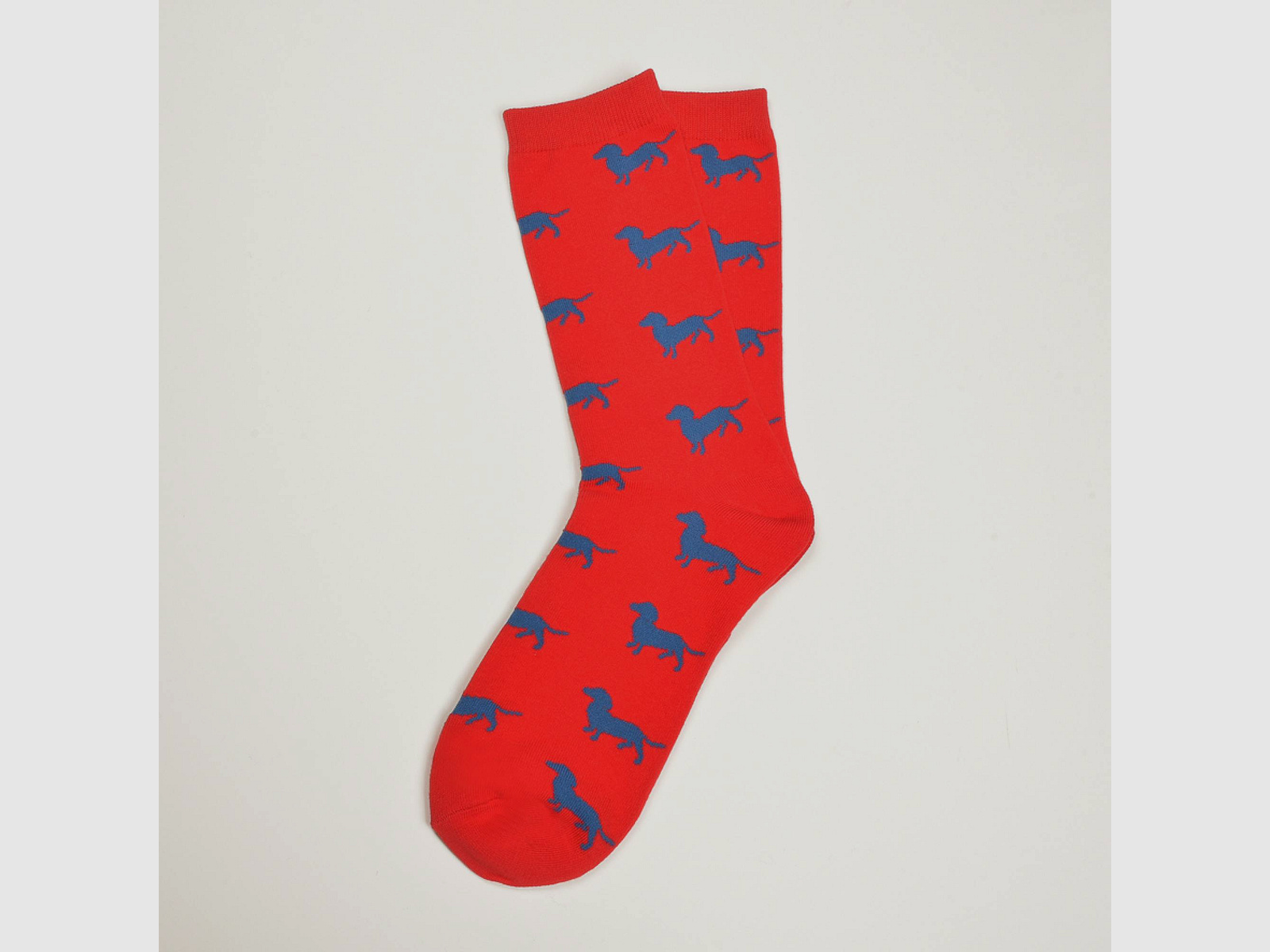 Rote Socken, Dackel in Blau 36-40