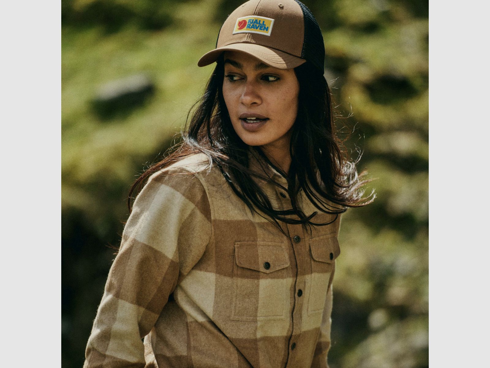 FJÄLLRÄVEN Vardag Cappellino da camionista Marrone grano saraceno