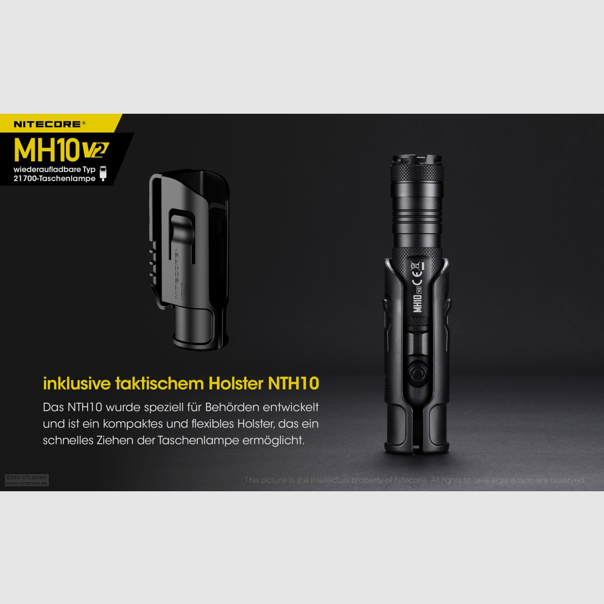 Nitecore MH10V2 Taschenlampe MH10 V2 1200 Lumen