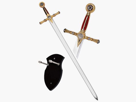 Freemason sword including display