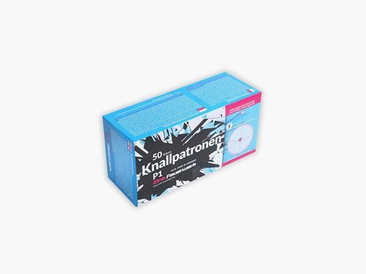 Zink Knallpatronen 15 mm 50 Stk.