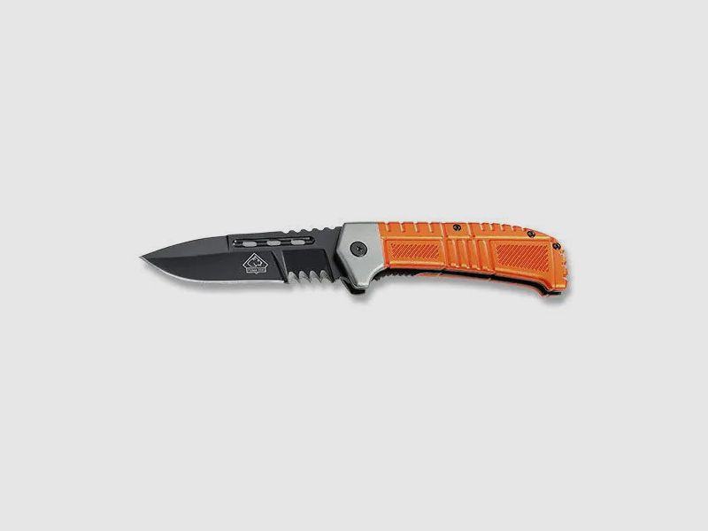 PUMA TEC Einhandmesser (liner lock, Leichtmetall, orange)