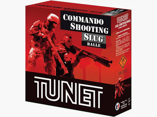 100 Schuss TUNET Commando Slug 28g 12/67,5MM Flinte IPSC Training 12 / 67 Shotgun Munition 420 m/s