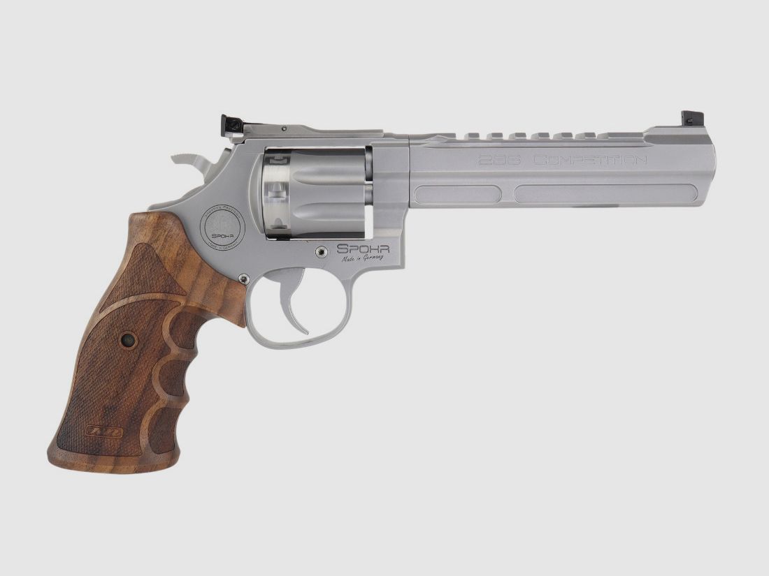  SPOHR 286 Competition Stainless .22lr 6 cali Revolwer Wyprodukowano w Niemczech, zdjęcie 4 z 12