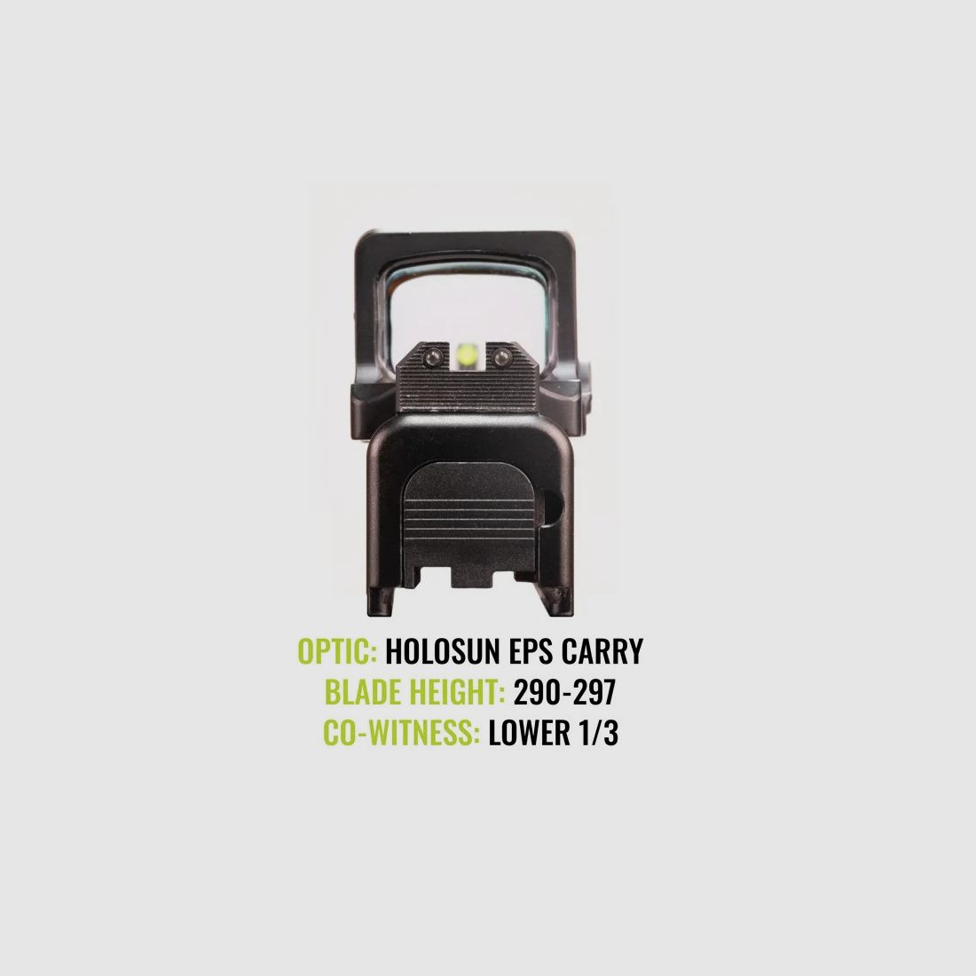 NIGHT FISION Glock 42/43/43X Stealth Tritium Sight 290-297 BB, image 4 sur 7