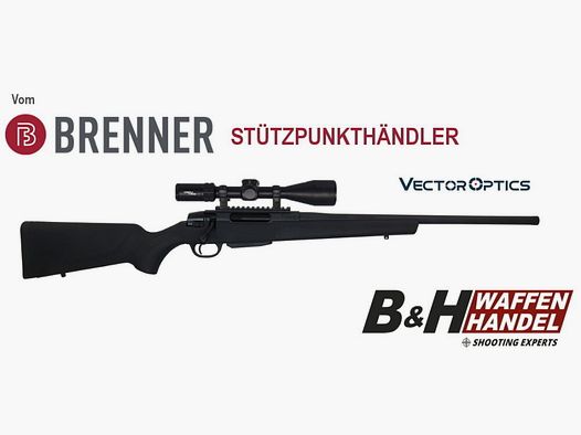 Brenner Komplettpaket BR20 Polymer .30-06Spring. mit Vector Optics Grizzly 3-18x56 HD