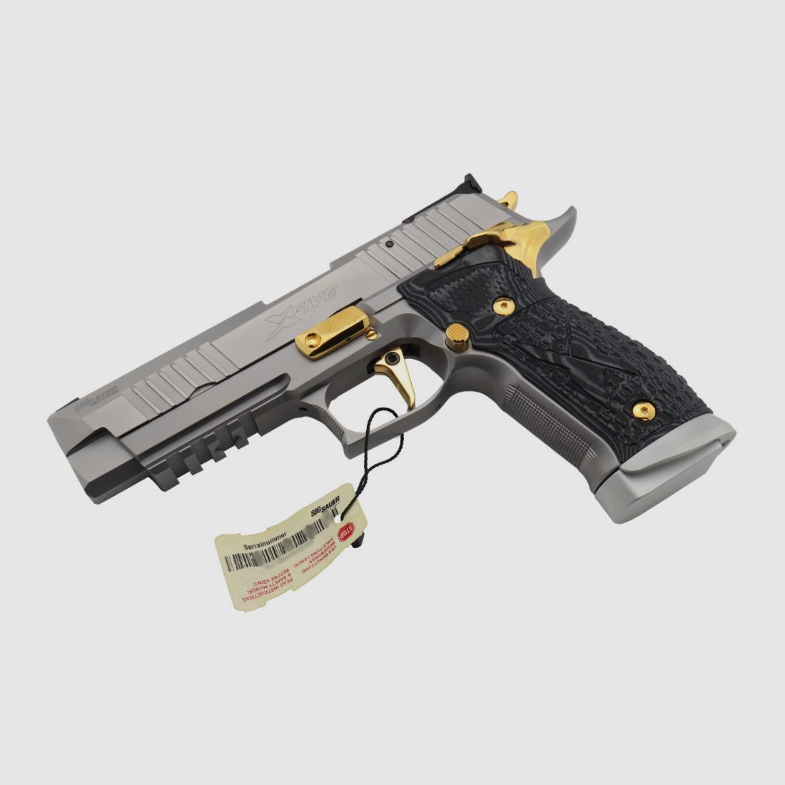  Sig Sauer P226 X-Five Supermatch Stainless & Gold eine der letzten aus deutscher Fertigung