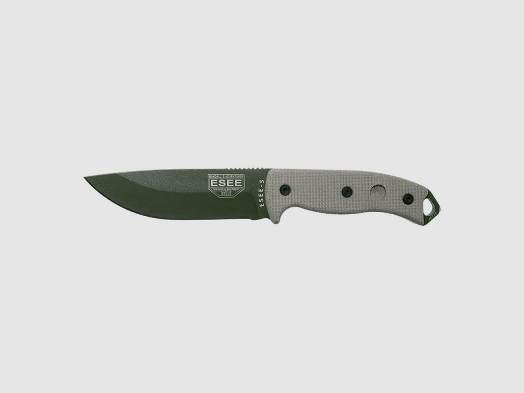 COUTEAU ESEE 5 LAME VERTE, image 1 sur 2