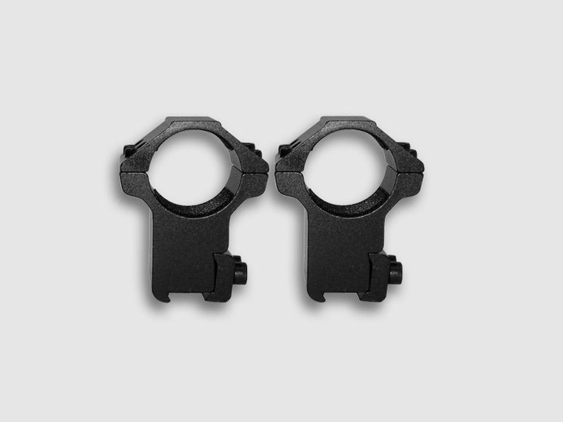 Anneaux extra haut diametre 25,4 pour rail de 11mm serrage a double vis