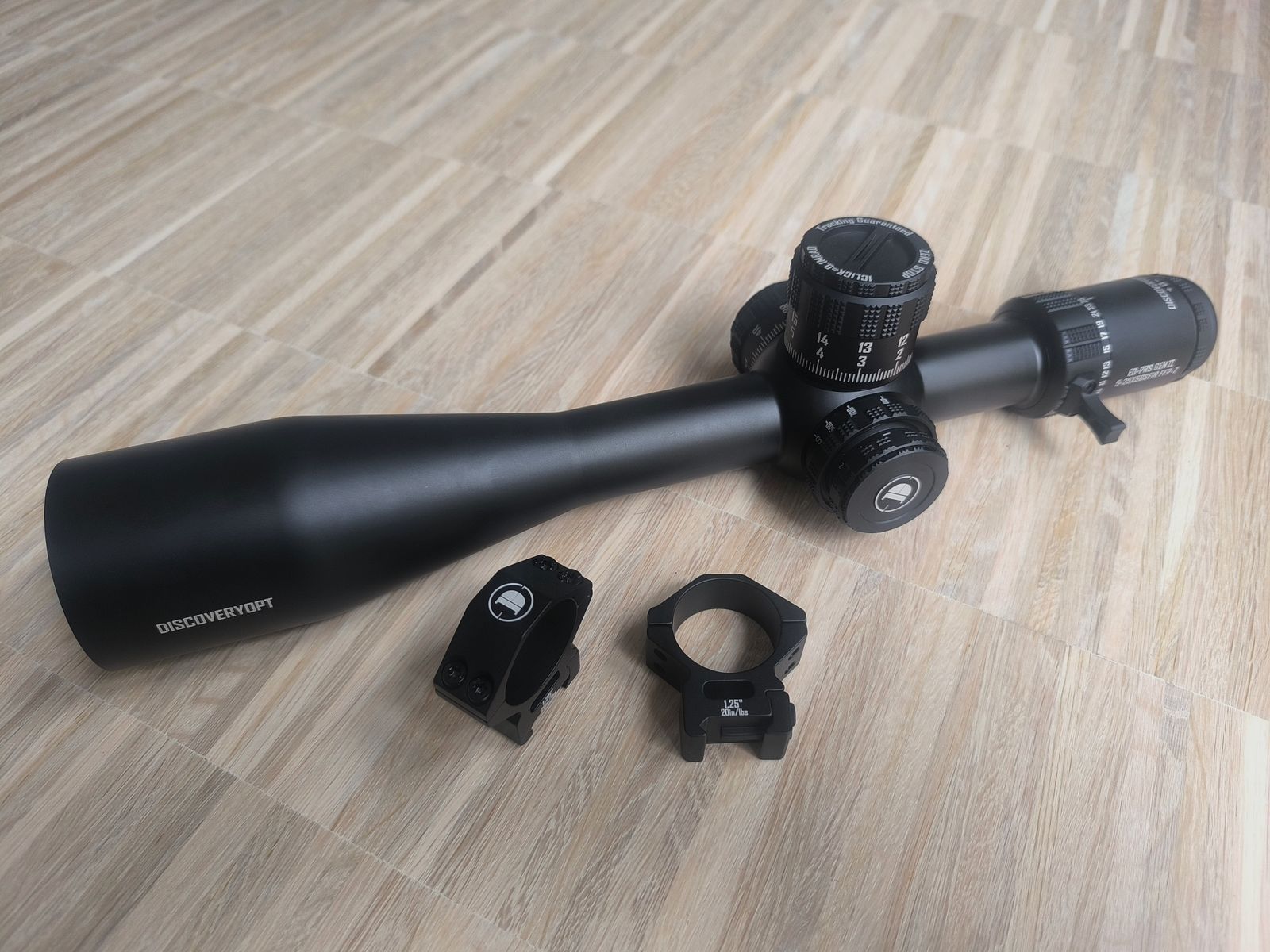 DISCOVERY OPTICS ED-PRS GEN 2 5-25X56SFIR FFP-MRAD riflescope no Kahles Vortex Sightron Nightforce Athlon