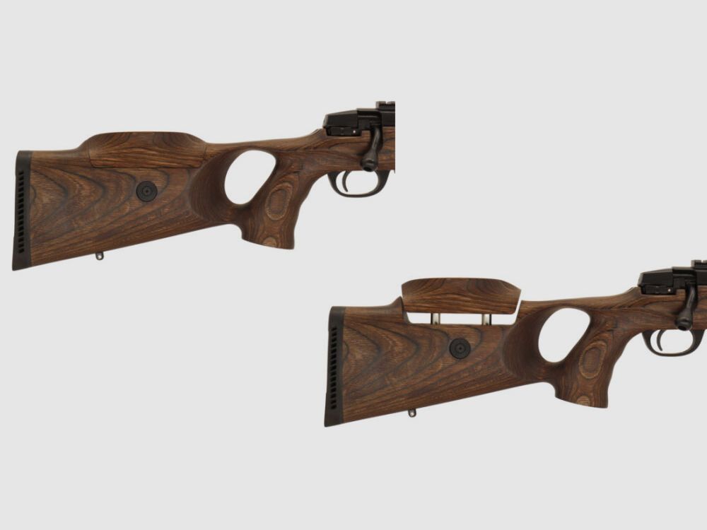Brenner Komplettpaket: BR-20 B&H Prohunter Lochschaft mit Verstellung inkl. Kahles Helia 2.4-12x56 fertig montiert Jagd Repetierbüchse