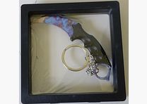 Keychain, miniature, karambit knife, Counterstrike