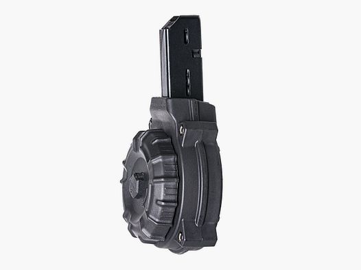 AR-15 9MM COLT / SMG TYPE (50) RD DRUM BLACK POLYMER