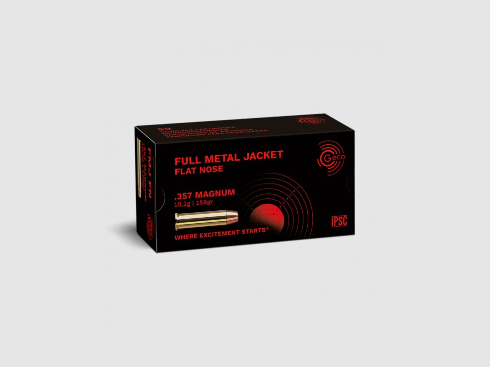 Amunicja metalowa GECO Rewolwer .357 Mag. FMJ Stożkowa 157 Grains, zdjęcie 1 z 2